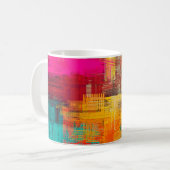 Abstrakte Hintergrundtextur. 2d Abbildung. Expr Kaffeetasse (Vorderseite Links)
