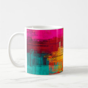 Abstrakte Hintergrundtextur. 2d Abbildung. Expr Kaffeetasse