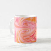 Abstrakte Hintergrundtextur des Drehens oder Fließ Kaffeetasse (Vorderseite Links)