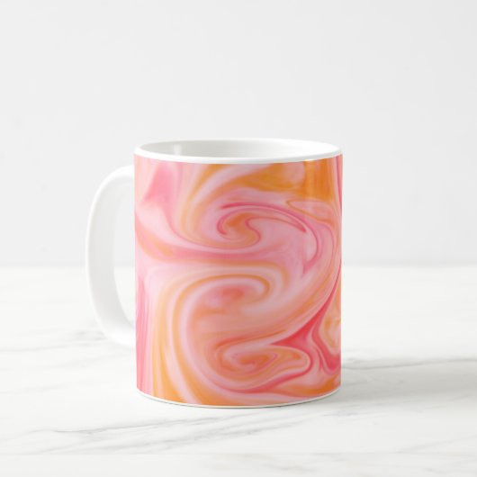 Abstrakte Hintergrundtextur des Drehens oder Fließ Kaffeetasse (Vorderseite Links)