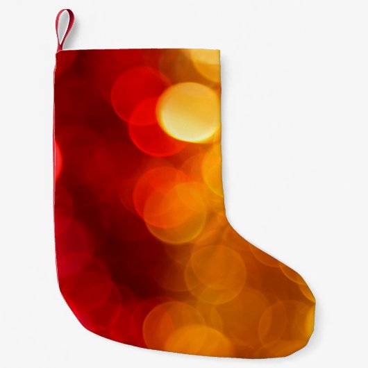 Abstrakte Hintergrundunschärfe Kleiner Weihnachtsstrumpf (Vorderseite)