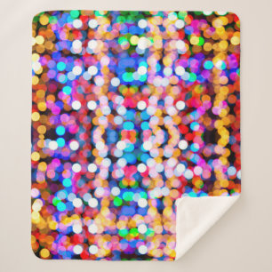 Abstrakte Hintergrundverschwommenheit von Bokeh Sherpadecke