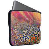 Abstrakte, hochdetaillierte, strukturierte Grunge- Laptopschutzhülle (Vorne Rechts)