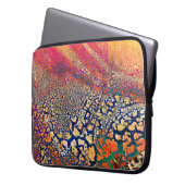 Abstrakte, hochdetaillierte, strukturierte Grunge- Laptopschutzhülle (Vorderseite Links)