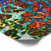 Abstrakte, hochdetaillierte, strukturierte Grunge- Poster (Ecke)