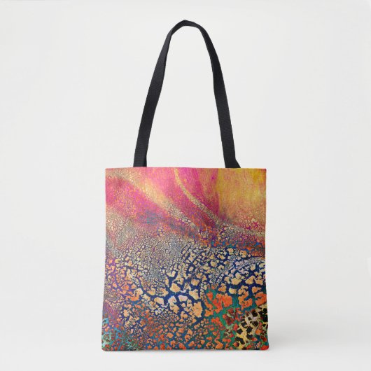 Abstrakte, hochdetaillierte, strukturierte Grunge- Tasche (Vorderseite)