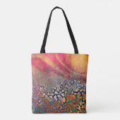 Abstrakte, hochdetaillierte, strukturierte Grunge- Tasche (Rückseite)