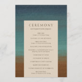 Abstrakte Hochzeit am Meer Programm (Vorderseite)