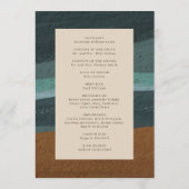 Abstrakte Hochzeit am Meer Programm (Rückseite)