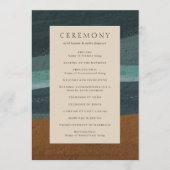 Abstrakte Hochzeit am Meer Programm (Vorderseite)