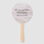 Abstrakte Hochzeit aus staubigen Rose Fächer (Rückseite)