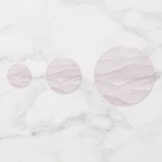 Abstrakte Hochzeit aus staubigen Rose Konfetti (Rückseiten)