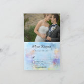 Abstrakte Hochzeit Dankeskarte (Innenseite)