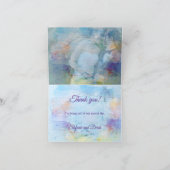 Abstrakte Hochzeit Dankeskarte (Innenseite)