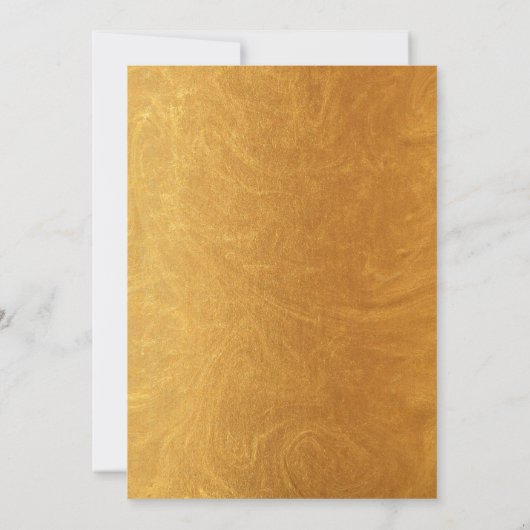 Abstrakte Hochzeit der Royal Navy in Blau und Gold Einladung (Rückseite)