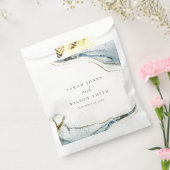 Abstrakte Hochzeit des Blue-Gold-Beachy Geschenktütchen (Versiegelt)