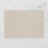 Abstrakte Hochzeit des Grünen Goldes im Wasserfarb Begleitkarte (Rückseite)