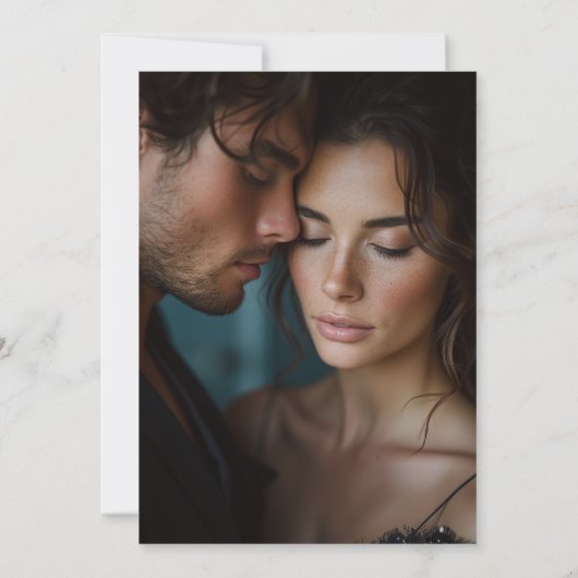 Abstrakte Hochzeit des Olive Green Fotos Save The Date (Rückseite)