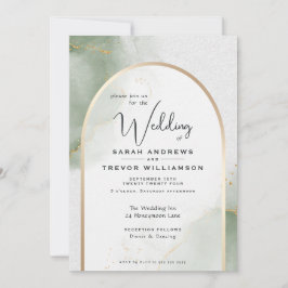 Abstrakte Hochzeit Einladung