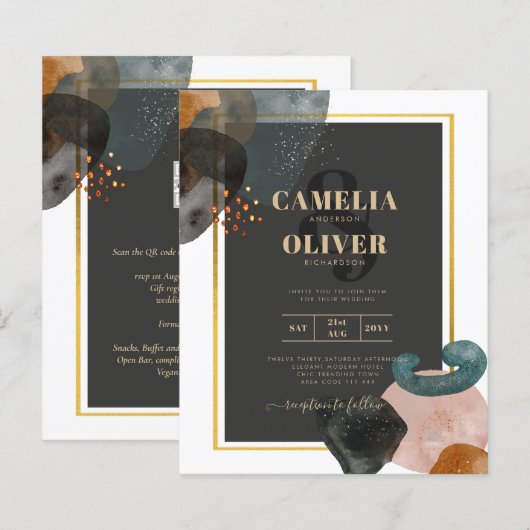 ABSTRAKTE Hochzeit im HAUSHALT (Vorne/Hinten)