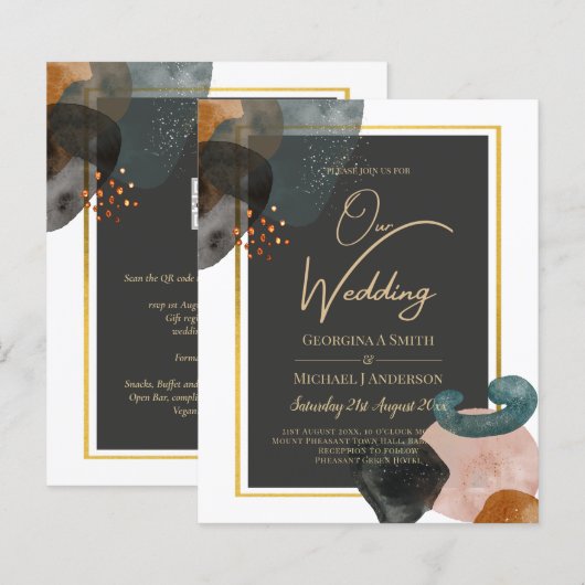 ABSTRAKTE Hochzeit im HAUSHALT (Vorne/Hinten)