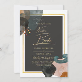 ABSTRAKTE Hochzeit im HAUSHALT Einladung