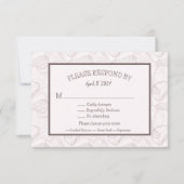 Abstrakte Hochzeit in Bale Burgund RSVP Karte (Vorderseite)