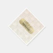 Abstrakte Hochzeit in Rosa Serviette (Ecke)