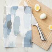 Abstrakte Hochzeit mit Blauweißcreme Geschirrtuch (Viertel Falte)