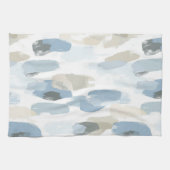 Abstrakte Hochzeit mit Blauweißcreme Geschirrtuch (Horizontal)