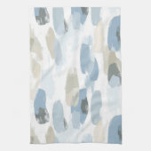 Abstrakte Hochzeit mit Blauweißcreme Geschirrtuch (Vertikal)