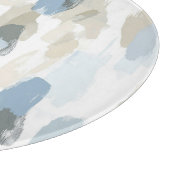 Abstrakte Hochzeit mit Blauweißcreme Schneidebrett (Ecke)