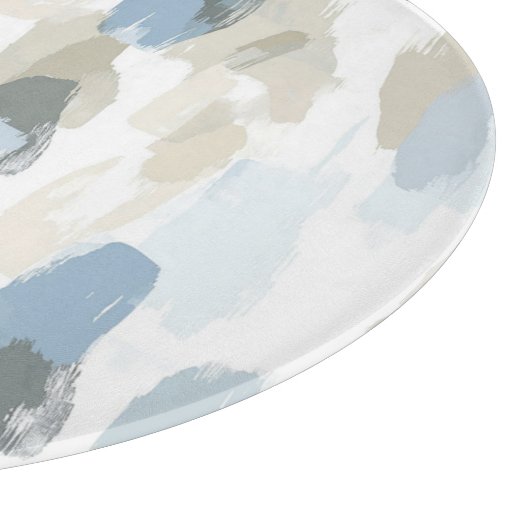 Abstrakte Hochzeit mit Blauweißcreme Schneidebrett (Ecke)