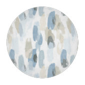 Abstrakte Hochzeit mit Blauweißcreme Schneidebrett (Vorderseite)