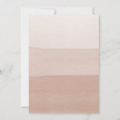 Abstrakte Hochzeit mit Wasserfarbe Einladung (Rückseite)