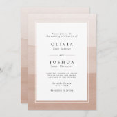 Abstrakte Hochzeit mit Wasserfarbe Einladung (Vorne/Hinten)