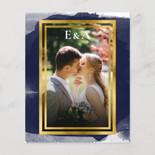 Abstrakte Hochzeit Speichern Sie das Datum der Ein (Rückseite)