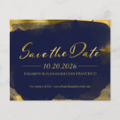 Abstrakte Hochzeit Speichern Sie das Datum der Ein (Vorderseite)