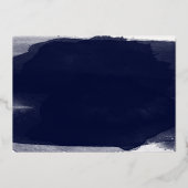 Abstrakte Hochzeit Speichern Sie das Datum der Ein Folieneinladung (Rückseite)