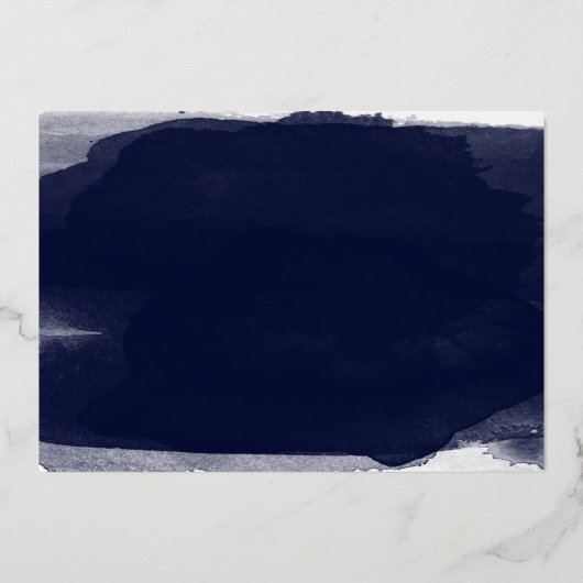 Abstrakte Hochzeit Speichern Sie das Datum der Ein Folieneinladung (Rückseite)