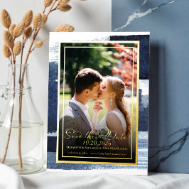 Abstrakte Hochzeit Speichern Sie das Datum der Ein Folieneinladung