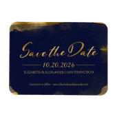 Abstrakte Hochzeit Speichern Sie das Datum der Ein Magnet (Horizontal)