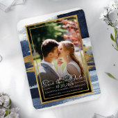 Abstrakte Hochzeit Speichern Sie das Datum der Ein Magnet