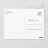 Abstrakte Hochzeit Speichern Sie das Datum der Ein Postkarte (Rückseite)