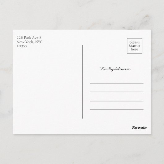 Abstrakte Hochzeit Speichern Sie das Datum der Ein Postkarte (Rückseite)