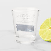 Abstrakte Hochzeit Speichern Sie das Datum der Ein Schnapsglas (Rückseite)