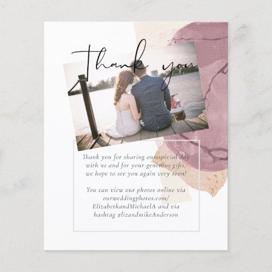 Abstrakte Hochzeit von natürlichen Erdtönen (Vorderseite)