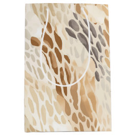 Abstrakte Hochzeit von Strandcreme Mittlere Geschenktüte