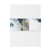 Abstrakte Hochzeit von Wasserfarben Einladungsbanderole (Rückseitenbeispiel)