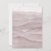 Abstrakte Hochzeitseinladung für staubige Rose Einladung (Rückseite)